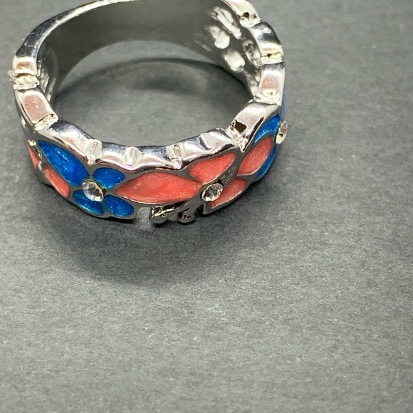 Boho Pink Butterfly Blue Flower Petal Shape - Picture 7 of 7